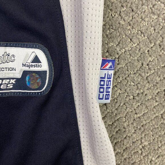 New York Yankees Baseball Jersey Men's Medium Majestic Cool Base Authentic Black - Picture 5 of 14